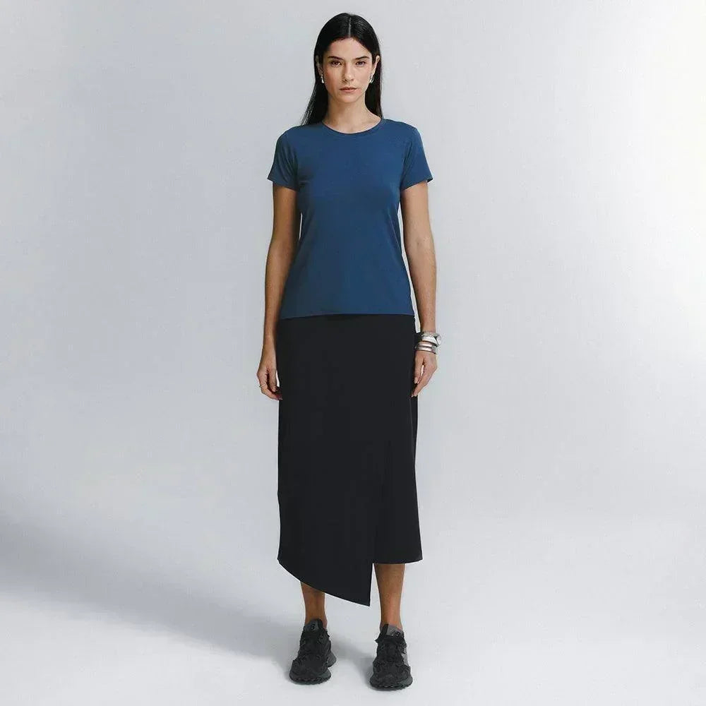 Conjunto Tech T-Shirt® + Saia Midi Alfaiataria Tech Kyoto FutureForm®