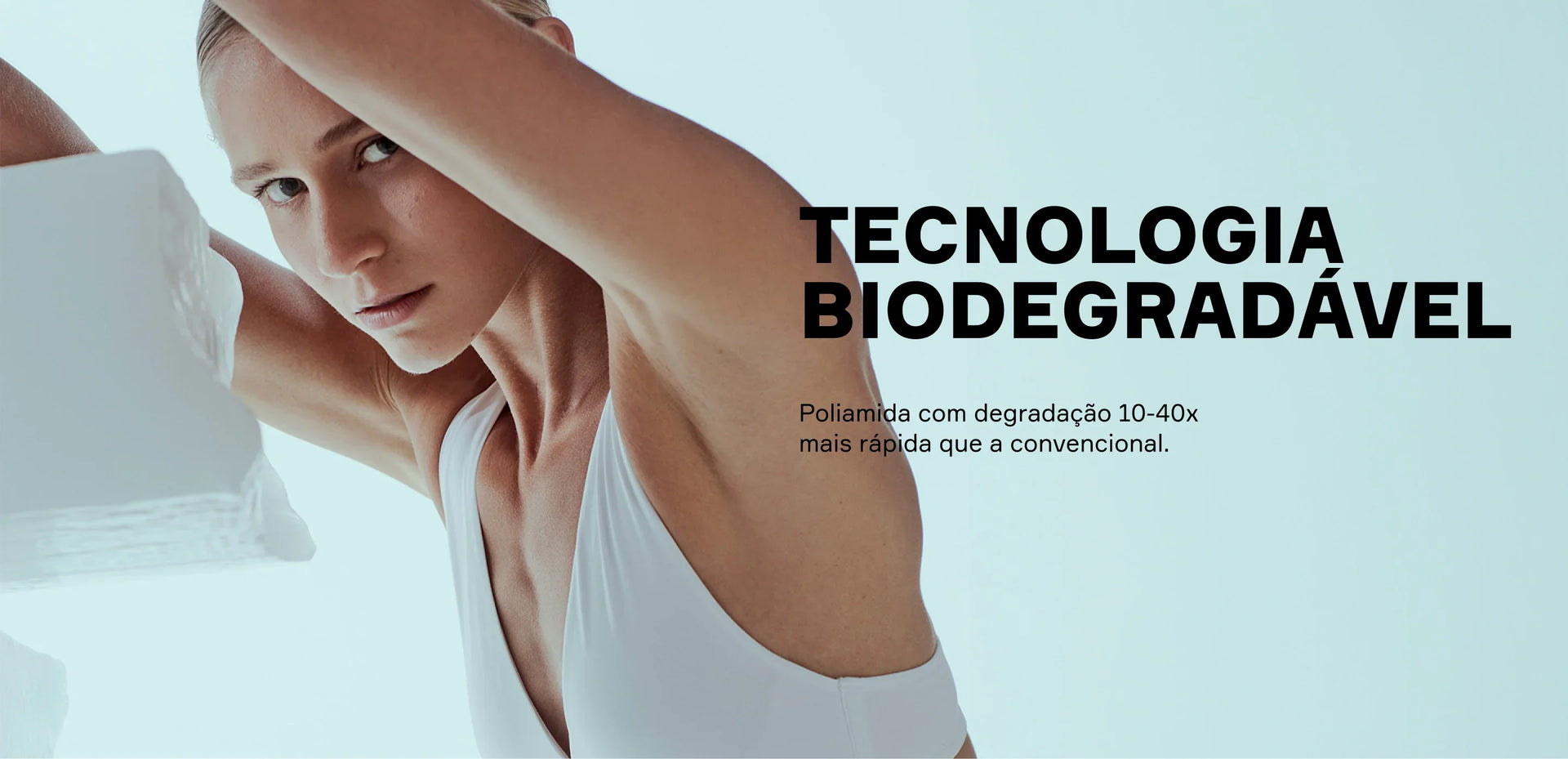 Tecido poliamida biodegradavel sutiã poliamida confortável