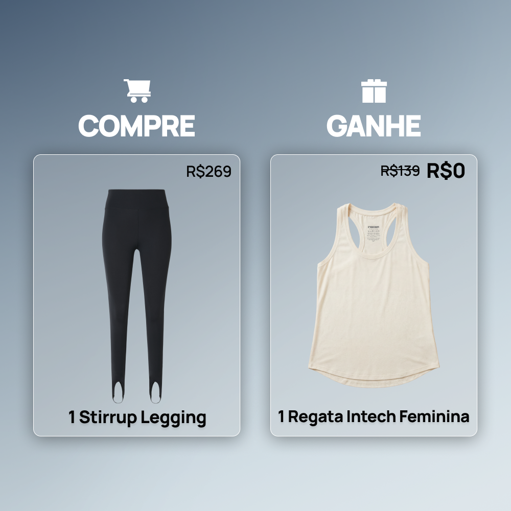 Compre 1 Calça Legging Stirrup INSKIN™️e Ganhe 1 Regata Feminina Intech