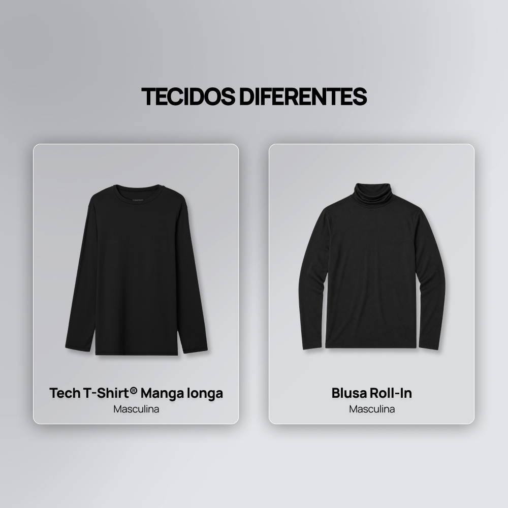 Experimente por menos: Tech T-Shirt® Long Sleeve + Roll-In Masculino