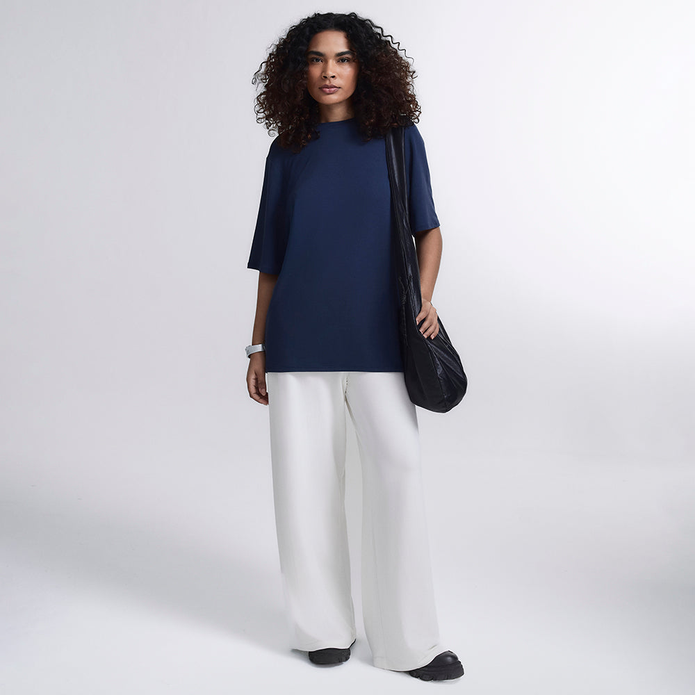 Conjunto Feminino Oversized | Camiseta e Wide Leg