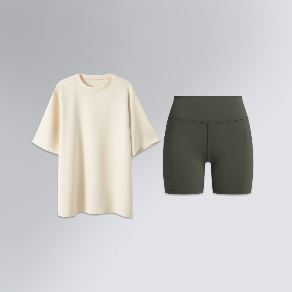 Conjunto Feminino Urban | Camiseta Oversized e Short