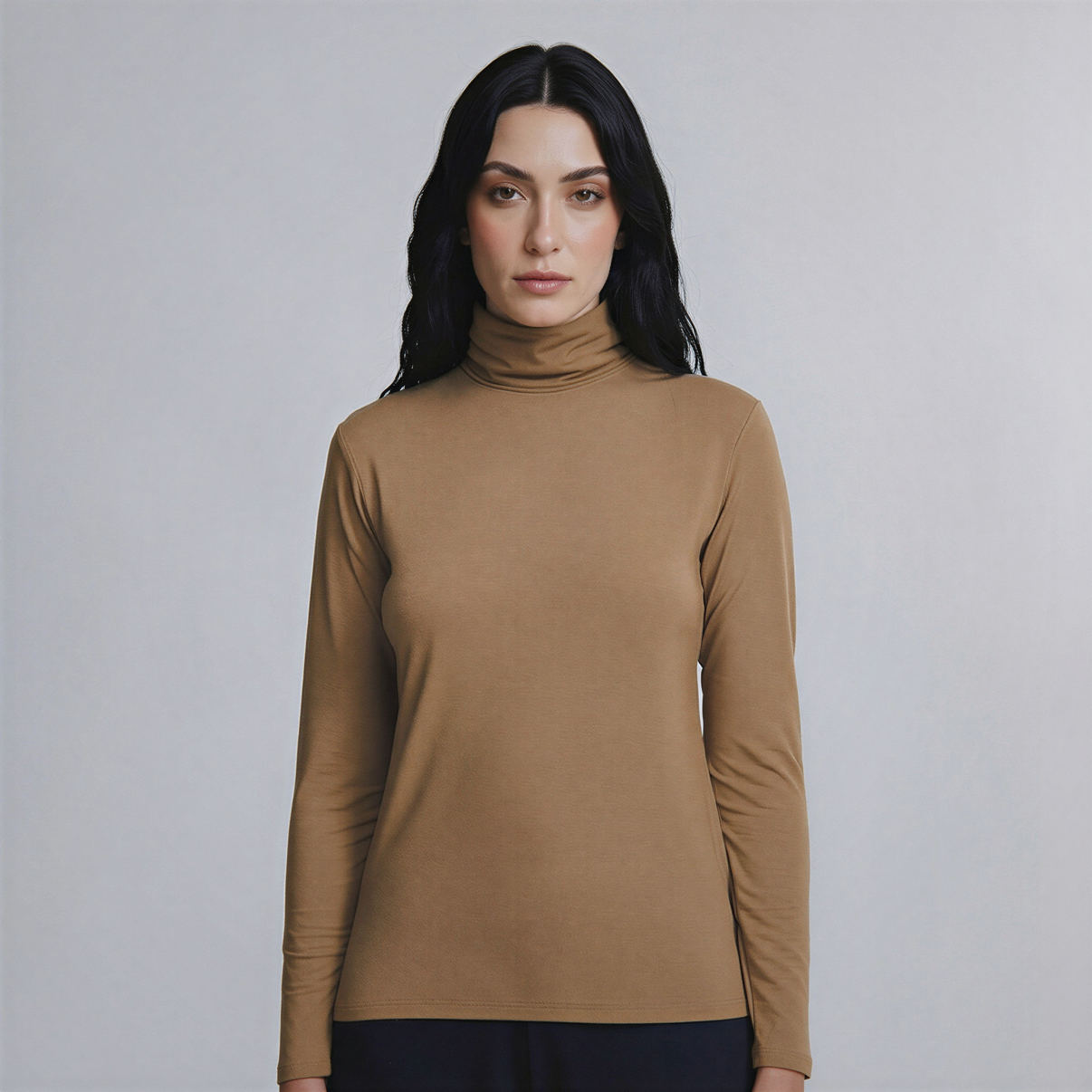 Tech T-Shirt® Gola Alta Manga Longa Feminina