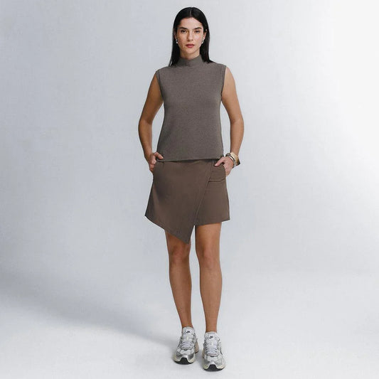 Conjunto Saia Mini Kyoto FutureForm® + Blusa Gola Alta Techsture Vest