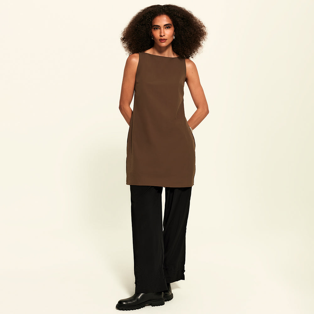 Vestido Curto Gola Canoa FutureForm Feminino