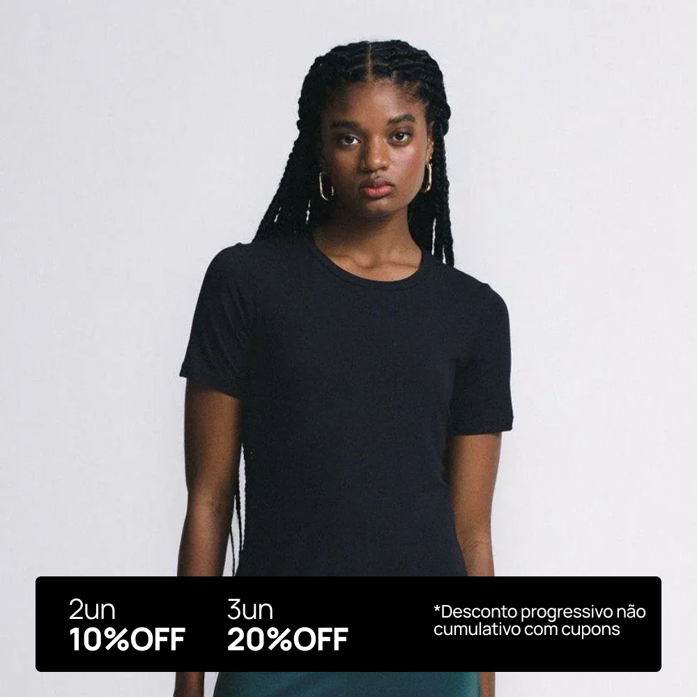 Camiseta Básica Tech Daily Feminina - Desconto Progressivo