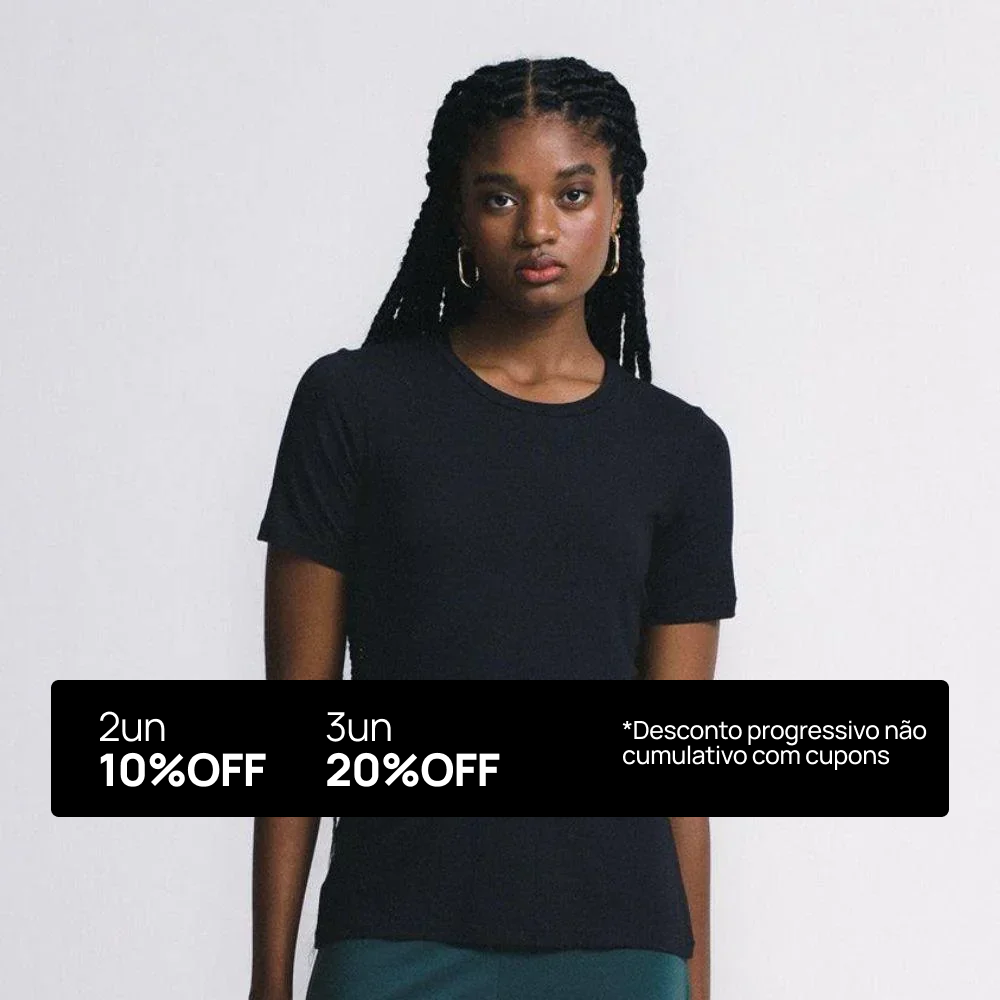 Camiseta Básica Tech Daily Feminina - Desconto Progressivo