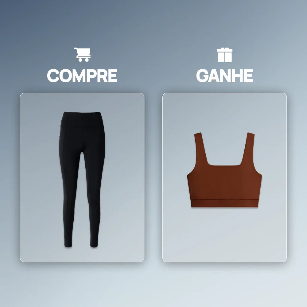 Compre 1 Calça Legging Easy e Ganhe 1 Top Fitness Action