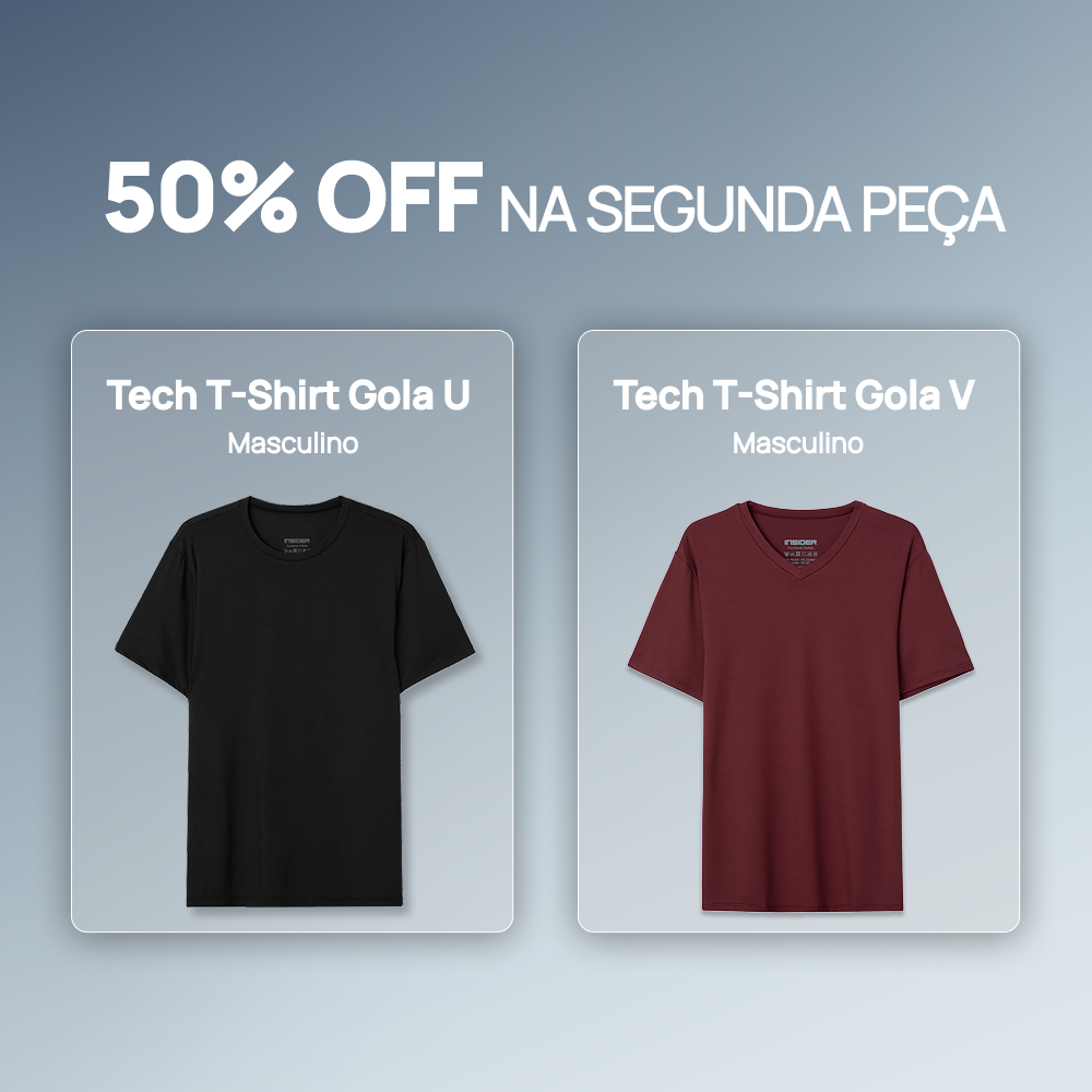 Kit 2 Tech T-Shirt® Gola U-V - 50% OFF no Segundo Item