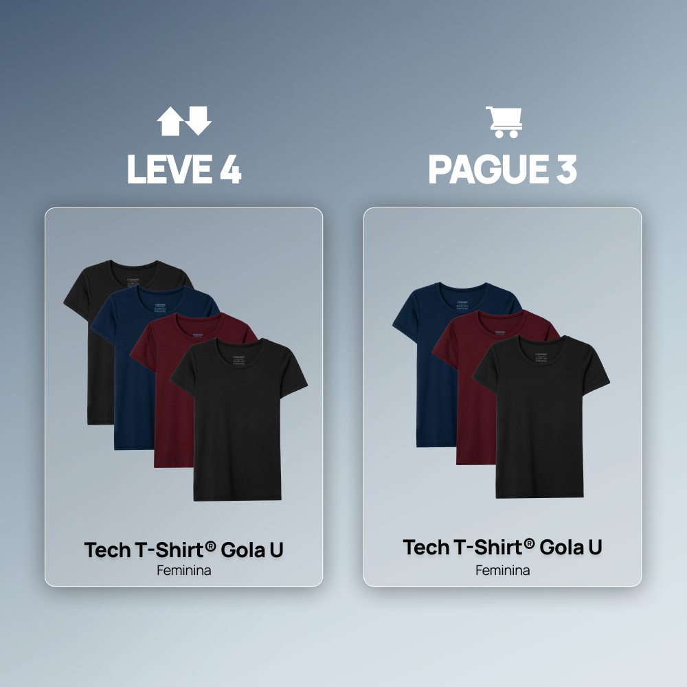 Tech T-Shirt® Feminina - Leve 4 Pague 3