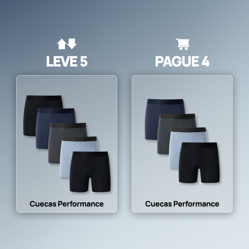 Cueca Boxer Performance - Leve 5 Pague 4
