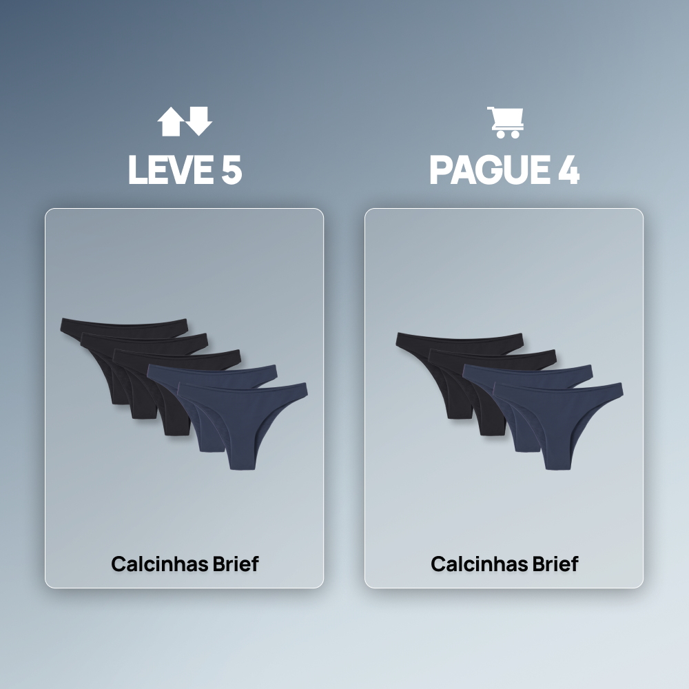 Calcinha Biquíni Brief - Leve 5 Pague 4
