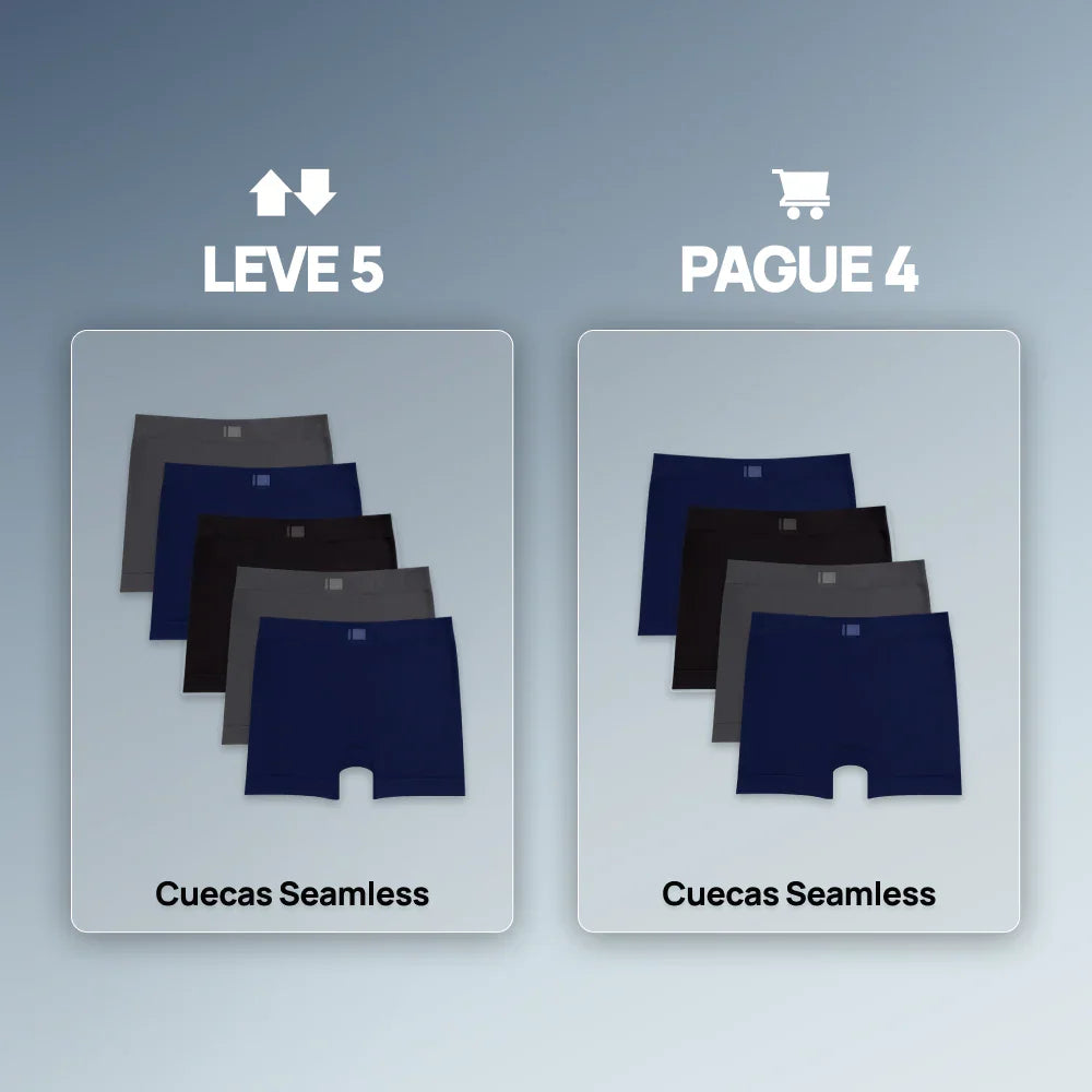 Cueca Boxer Seamless Touch - Leve 5 Pague 4