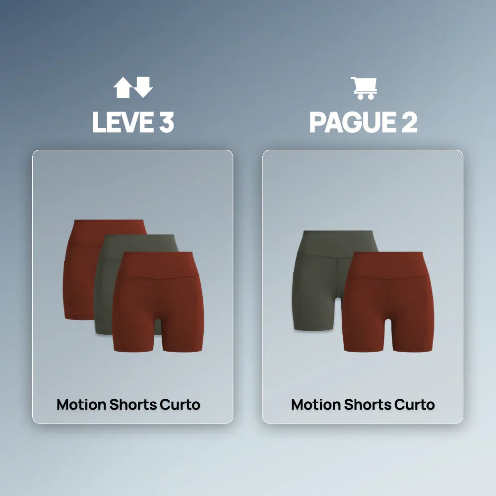 Short Fitness Curto Motion - Leve 3 Pague 2