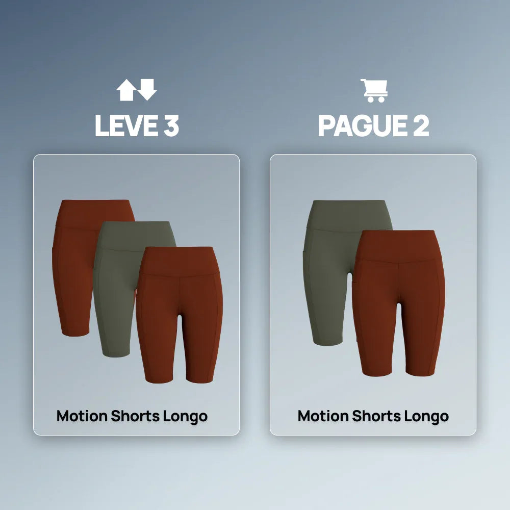 Short Fitness Longo Motion - Leve 3 Pague 2