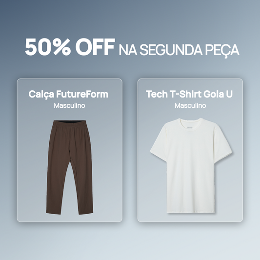 Kit 1 Calça FutureForm® + 1 Tech T-Shirt® - 50% OFF no Segundo Item