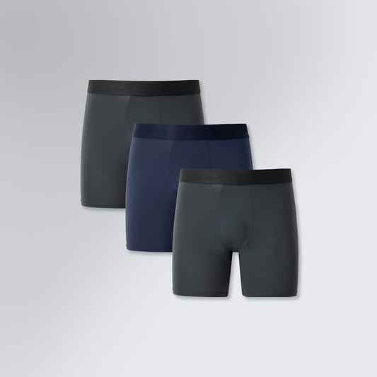Kit 3 Cuecas Boxer Performance