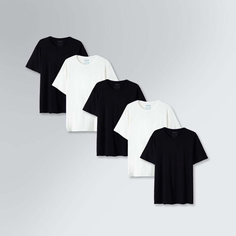 Kit 5 Camisetas Básicas Tech Daily