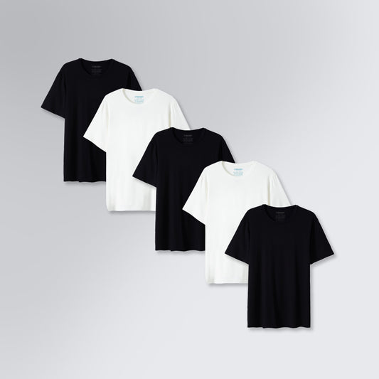 Kit 5 Camisetas Básicas Tech Daily