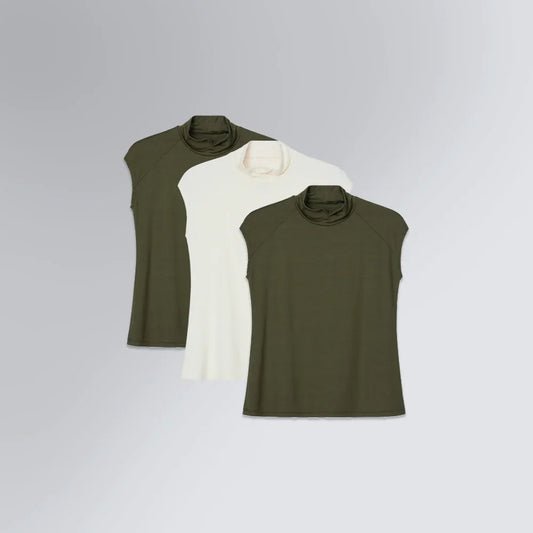 Kit 3 Regatas Gola Alta Tech T-Shirt® High Neck