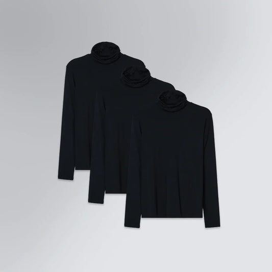 Kit 3 Tech T-Shirt® Gola Alta Manga Longa Feminina