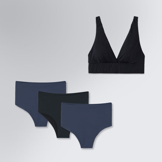 Conjunto Feminino | Calcinha Hot Pant Safe e Sutiã Top Lounge
