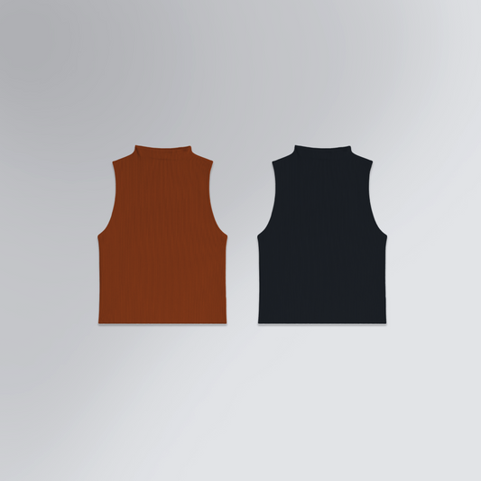 Kit 2 Regatas Cropped Gola Alta In-Form Seamlesss