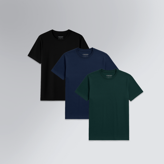Kit 3 Camisetas Premium Encorpada Core T-Shirt
