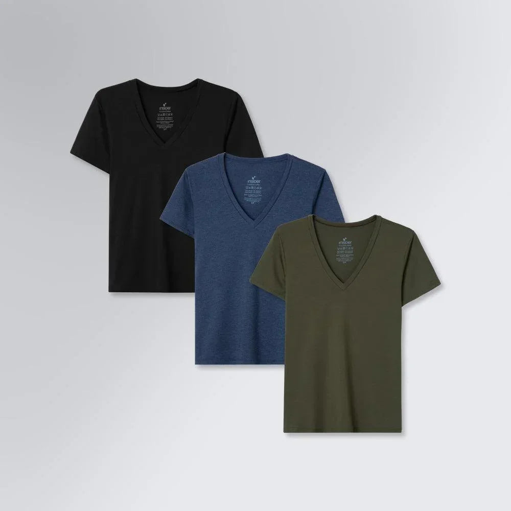 Kit 3 Tech T-Shirt® Gola V Feminina - Cores Selecionadas
