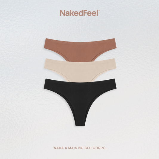 Kit Calcinhas Biquíni NakedFeel® 3 Unidades