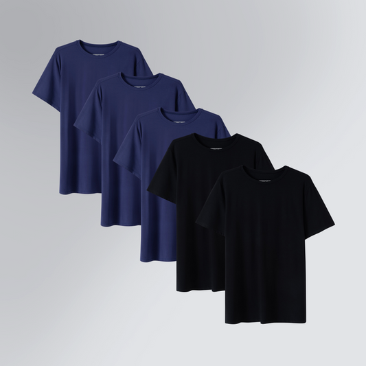 Kit 5 Tech T-Shirt® Heavy Slim Camiseta Modal Masculina