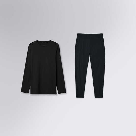 Conjunto Tech T-Shirt® Long Sleeve + Calça Hybrid Jogger