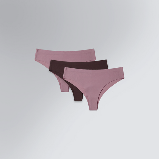 Kit 3 Calcinhas Fio Brief Corte a Laser Feminino