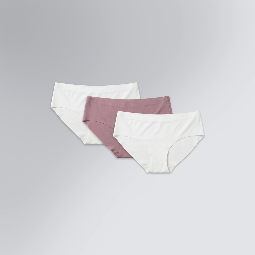 Kit 3 Calcinhas Caleçon Cover Corte a Laser Feminino