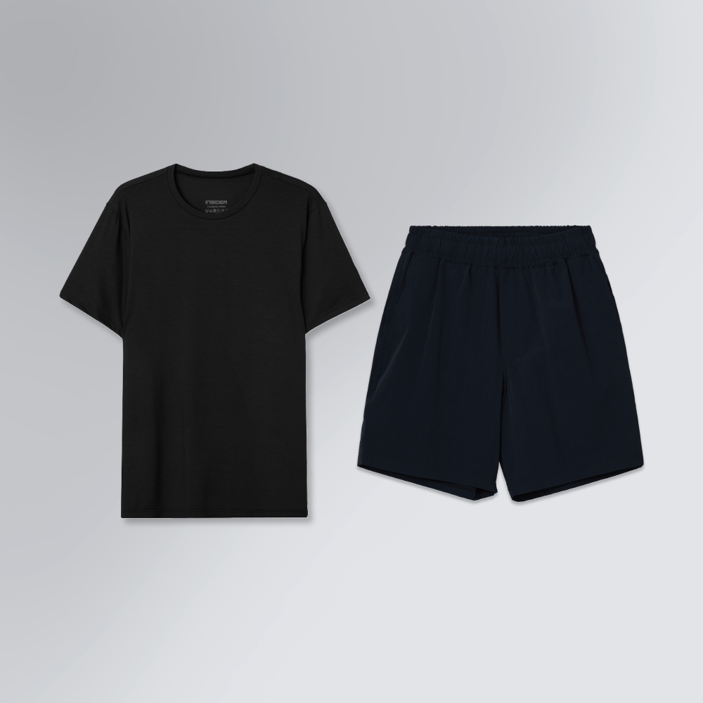 Kit Presente Tecnológico Masculino | Tech T-Shirt® e Bermuda Alfaitaria Future Shorts