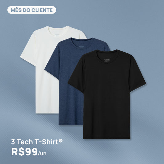 Kit 3 Tech T-Shirt®