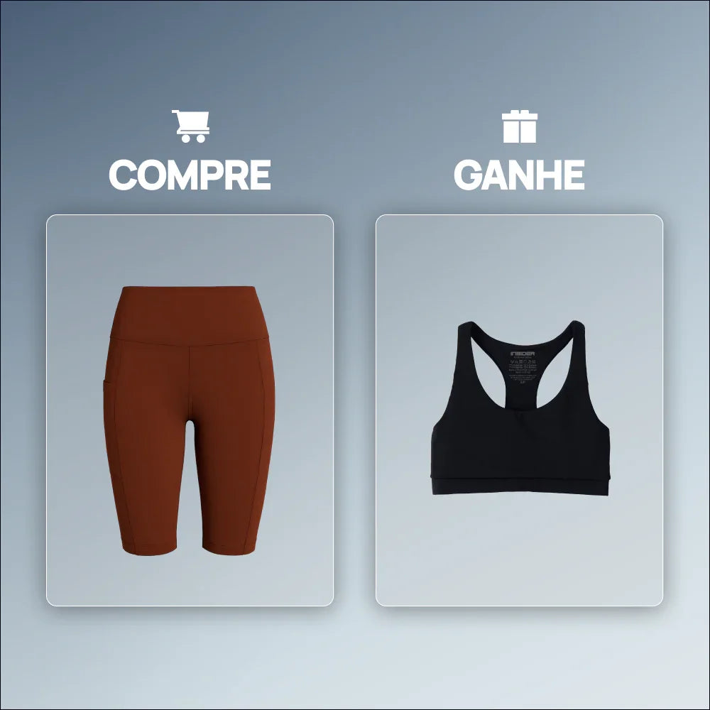 Compre 1 Short Fitness Longo Motion e Ganhe 1 Top Fitness Energy