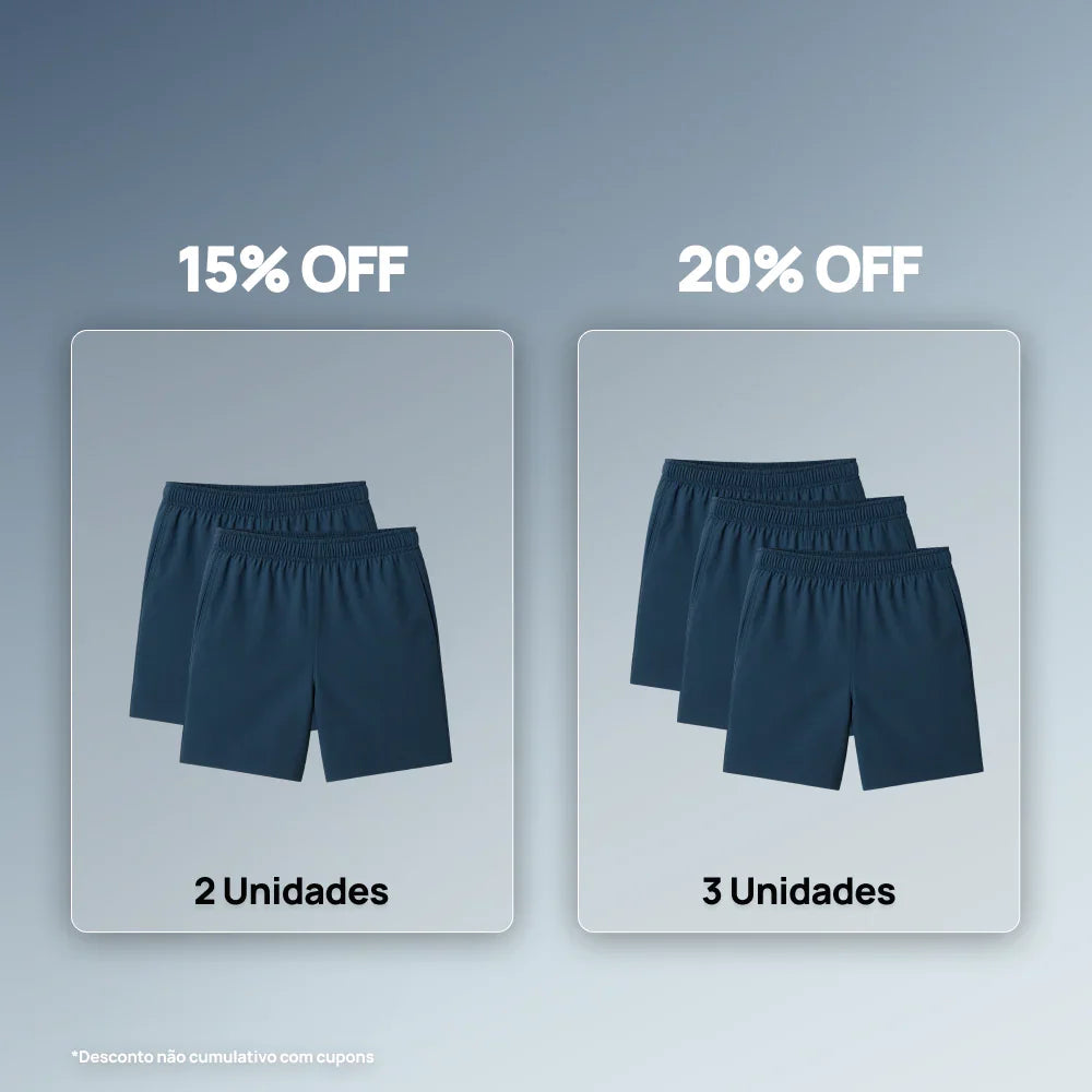 Short Esportivo Endorphine - Desconto Progressivo