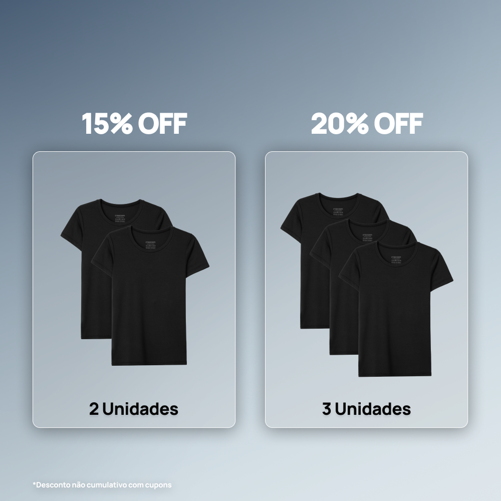 Tech T-Shirt® Feminina - Desconto Progressivo