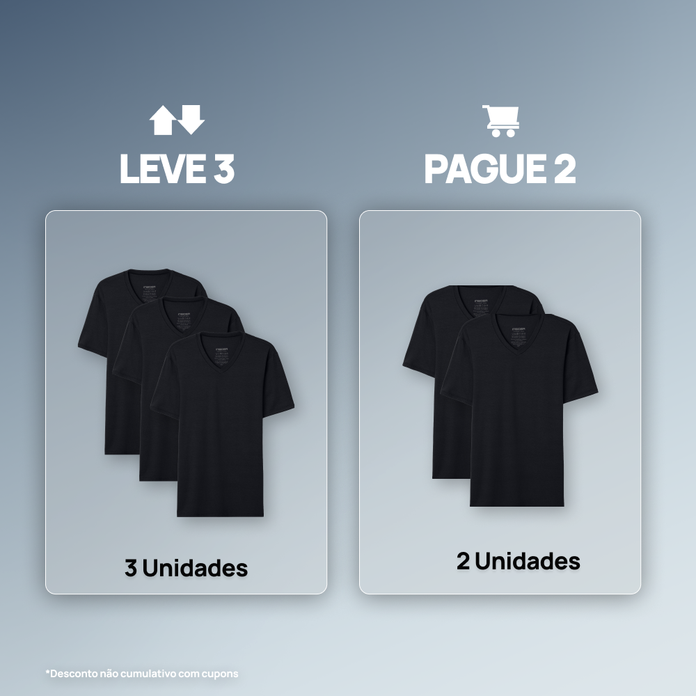 Tech T-Shirt® Camiseta Gola V - Compre 3 Pague 2