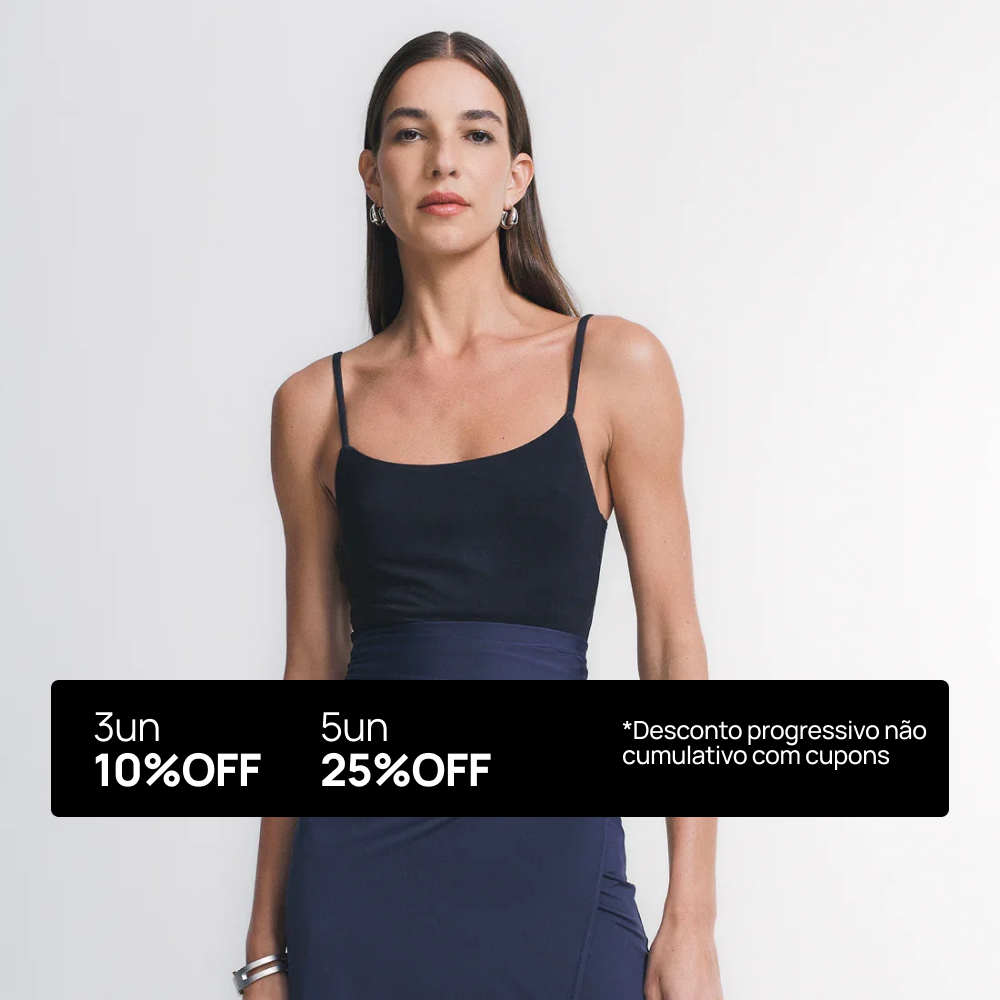 Blusa de Alça The Perfect Top - Desconto Progressivo