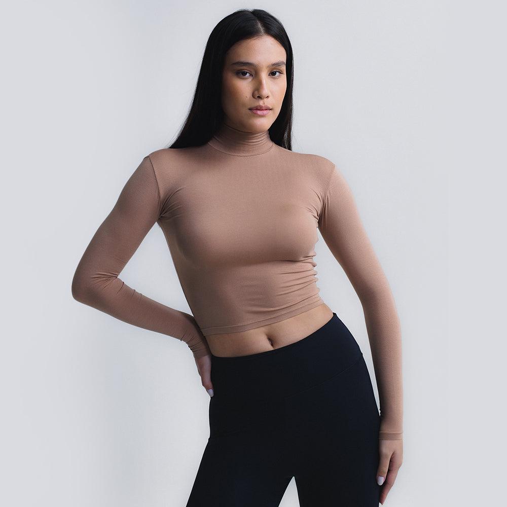 Blusa Skin Cropped Long Sleeve