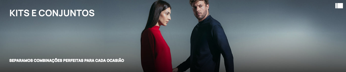 Imagem mostra duas pessoas usando conjuntos de roupas Insider 